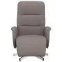 Sillón reclinable con reposapiés tela gris taupe by , Armchairs - Ref: Foro24-356566, Price: 206,08 €, Discount: %