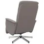 Sillón reclinable con reposapiés tela gris taupe by , Armchairs - Ref: Foro24-356566, Price: 206,08 €, Discount: %