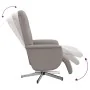 Sillón reclinable con reposapiés tela gris taupe by , Armchairs - Ref: Foro24-356566, Price: 206,08 €, Discount: %