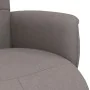 Sillón reclinable con reposapiés tela gris taupe by , Armchairs - Ref: Foro24-356566, Price: 206,08 €, Discount: %
