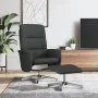 Sillón reclinable con reposapiés tela negro by , Armchairs - Ref: Foro24-356572, Price: 159,09 €, Discount: %