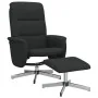 Sillón reclinable con reposapiés tela negro by , Armchairs - Ref: Foro24-356572, Price: 159,09 €, Discount: %
