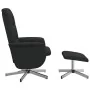 Sillón reclinable con reposapiés tela negro by , Armchairs - Ref: Foro24-356572, Price: 159,09 €, Discount: %