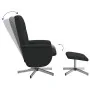Sillón reclinable con reposapiés tela negro by , Armchairs - Ref: Foro24-356572, Price: 159,09 €, Discount: %