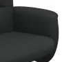 Sillón reclinable con reposapiés tela negro by , Armchairs - Ref: Foro24-356572, Price: 159,09 €, Discount: %