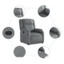 Sillón reclinable de cuero sintético gris von , Sessel - Ref: Foro24-373525, Preis: 248,52 €, Rabatt: %