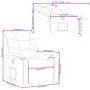 Sillón reclinable de cuero sintético rojo tinto von , Sessel - Ref: Foro24-374137, Preis: 215,42 €, Rabatt: %