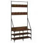 Perchero con zapatero roble marrón 90x34x184 cm von , Kommoden-Organizer und Bar-Kleiderbügel - Ref: Foro24-837836, Preis: 70...