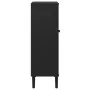Zapatero SENJA aspecto ratán madera maciza negro 59,5x35x107cm de , Zapateros y organizadores de calzado - Ref: Foro24-358051...