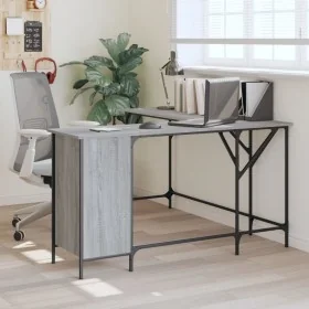 Escritorio madera de ingeniería gris Sonoma 141x141x75 cm von , Schreibtische - Ref: Foro24-837600, Preis: 96,57 €, Rabatt: %