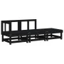 Juego de muebles de jardín 3 pzas madera maciza de pino negro von , Modulare Sofas für den Außenbereich - Ref: Foro24-825412,...