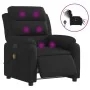 Sillón reclinable de masaje eléctrico tela negro de , Sillones - Ref: Foro24-3204970, Precio: 295,83 €, Descuento: %