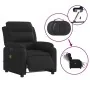 Sillón reclinable de masaje eléctrico tela negro de , Sillones - Ref: Foro24-3204970, Precio: 295,83 €, Descuento: %
