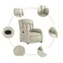 Sillón reclinable eléctrico de cuero sintético crema by , Armchairs - Ref: Foro24-3205251, Price: 299,67 €, Discount: %