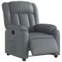 Sillón reclinable eléctrico de cuero sintético gris by , Armchairs - Ref: Foro24-3205253, Price: 259,07 €, Discount: %