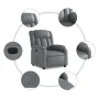Sillón reclinable eléctrico de cuero sintético gris by , Armchairs - Ref: Foro24-3205253, Price: 259,07 €, Discount: %