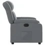 Sillón reclinable eléctrico de cuero sintético gris by , Armchairs - Ref: Foro24-3205253, Price: 259,07 €, Discount: %