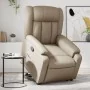 Sillón reclinable elevable cuero artificial color capuchino by , Armchairs - Ref: Foro24-3205270, Price: 308,04 €, Discount: %