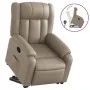 Sillón reclinable elevable cuero artificial color capuchino by , Armchairs - Ref: Foro24-3205270, Price: 308,04 €, Discount: %