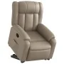 Sillón reclinable elevable cuero artificial color capuchino by , Armchairs - Ref: Foro24-3205270, Price: 308,04 €, Discount: %