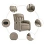 Sillón reclinable elevable cuero artificial color capuchino by , Armchairs - Ref: Foro24-3205270, Price: 308,04 €, Discount: %