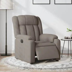 Sillón reclinable eléctrico tela gris taupé by , Armchairs - Ref: Foro24-3205300, Price: 281,78 €, Discount: %