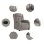 Sillón reclinable eléctrico tela gris taupé de , Sillones - Ref: Foro24-3205300, Precio: 281,78 €, Descuento: %