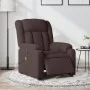 Sillón reclinable de masaje eléctrico tela marrón oscuro by , Armchairs - Ref: Foro24-3205309, Price: 285,44 €, Discount: %