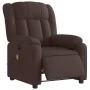Sillón reclinable de masaje eléctrico tela marrón oscuro by , Armchairs - Ref: Foro24-3205309, Price: 285,44 €, Discount: %