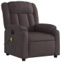 Sillón reclinable de masaje eléctrico tela marrón oscuro by , Armchairs - Ref: Foro24-3205309, Price: 285,44 €, Discount: %