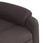 Sillón reclinable de masaje eléctrico tela marrón oscuro by , Armchairs - Ref: Foro24-3205309, Price: 285,44 €, Discount: %