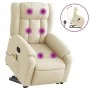 Silla de masaje reclinable de pie de tela color crema by , Armchairs - Ref: Foro24-3205337, Price: 337,26 €, Discount: %