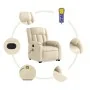 Silla de masaje reclinable de pie de tela color crema by , Armchairs - Ref: Foro24-3205337, Price: 337,26 €, Discount: %