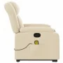 Silla de masaje reclinable de pie de tela color crema by , Armchairs - Ref: Foro24-3205337, Price: 337,26 €, Discount: %
