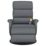Sillón reclinable de masaje con reposapiés cuero sintético gris von , Sessel - Ref: Foro24-356727, Preis: 260,98 €, Rabatt: %