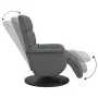Sillón reclinable de masaje con reposapiés cuero sintético gris von , Sessel - Ref: Foro24-356727, Preis: 260,98 €, Rabatt: %