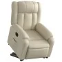 Sillón reclinable elevable eléctrico de cuero sintético crema von , Sessel - Ref: Foro24-3205279, Preis: 381,68 €, Rabatt: %