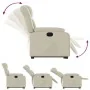 Sillón reclinable elevable eléctrico de cuero sintético crema von , Sessel - Ref: Foro24-3205279, Preis: 381,68 €, Rabatt: %