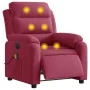 Sillón reclinable de masaje eléctrico terciopelo rojo tinto de , Sillones - Ref: Foro24-3205086, Precio: 300,30 €, Descuento: %