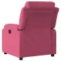 Sillón reclinable de masaje eléctrico terciopelo rojo tinto de , Sillones - Ref: Foro24-3205086, Precio: 300,30 €, Descuento: %