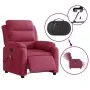 Sillón reclinable de masaje eléctrico terciopelo rojo tinto de , Sillones - Ref: Foro24-3205086, Precio: 300,30 €, Descuento: %