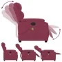Sillón reclinable de masaje eléctrico terciopelo rojo tinto de , Sillones - Ref: Foro24-3205086, Precio: 300,30 €, Descuento: %