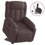 Sillón reclinable elevable tela marrón oscuro by , Armchairs - Ref: Foro24-3205321, Price: 309,34 €, Discount: %