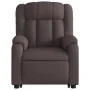 Sillón reclinable elevable tela marrón oscuro by , Armchairs - Ref: Foro24-3205321, Price: 309,34 €, Discount: %