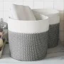 Cestas de almacenaje 2 uds algodón gris y blanco Ø28x18 cm by , Baskets - Ref: Foro24-358458, Price: 30,86 €, Discount: %