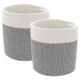 Cestas de almacenaje 2 uds algodón gris y blanco Ø28x18 cm by , Baskets - Ref: Foro24-358458, Price: 30,86 €, Discount: %