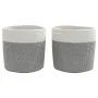 Cestas de almacenaje 2 uds algodón gris y blanco Ø28x18 cm by , Baskets - Ref: Foro24-358458, Price: 30,86 €, Discount: %