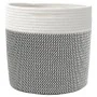 Cestas de almacenaje 2 uds algodón gris y blanco Ø28x18 cm by , Baskets - Ref: Foro24-358458, Price: 30,86 €, Discount: %