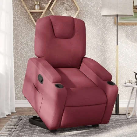 Sillón reclinable elevable tela rojo tinto von , Sessel - Ref: Foro24-3204371, Preis: 303,96 €, Rabatt: %