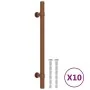 Tiradores para armarios 10 uds acero inoxidable bronce 160 mm de , Pomos y picaportes de armarios - Ref: Foro24-155431, Preci...